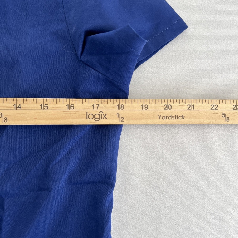 Figs Threads For Threads Women's Size XS Blue 4 Pocket Scrub Top - Picture 6 of 8